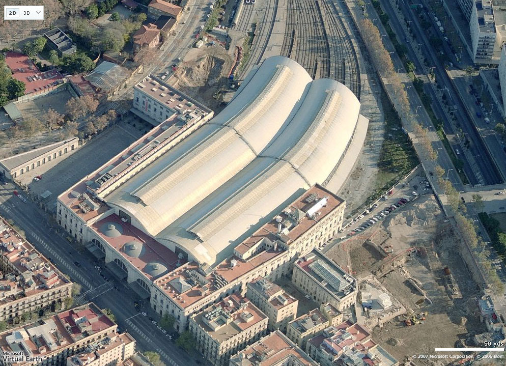 Foto aèria de l'Estació de França