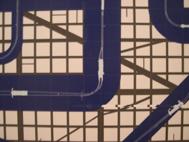 Plànol utilització del metro. Detall creuament L2