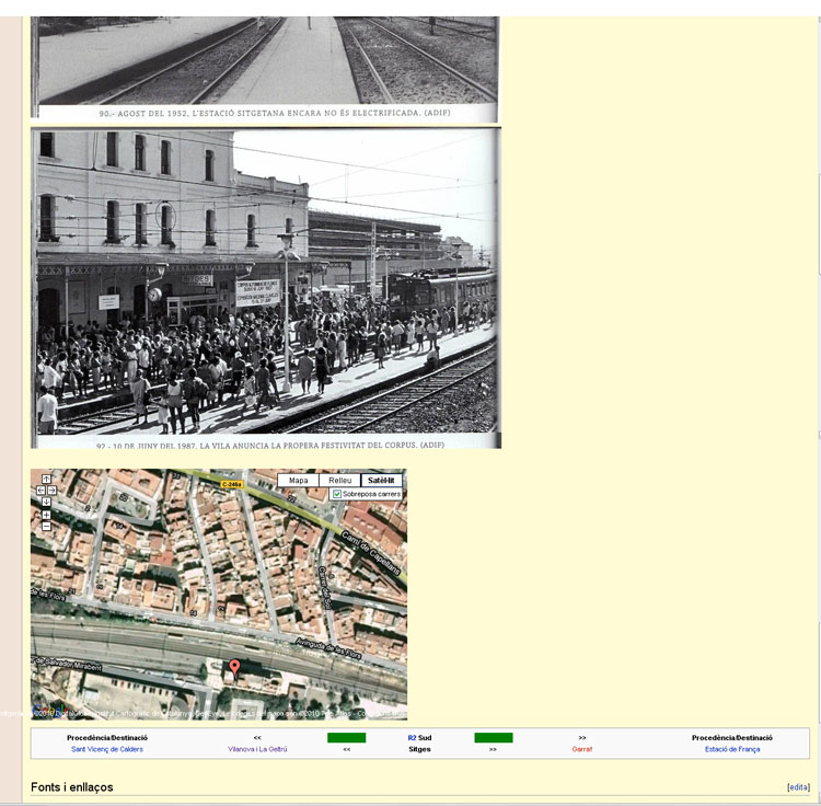 Google Maps a la wiki del transport català