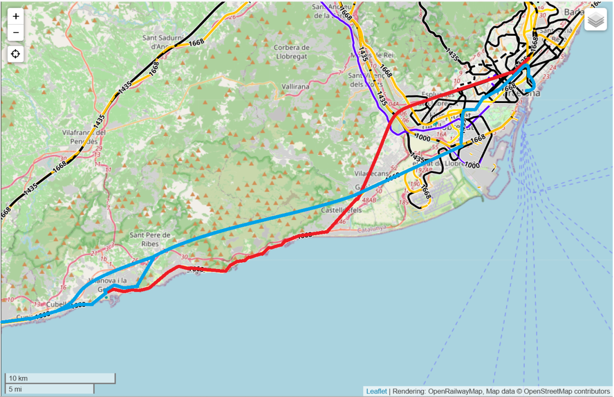 Proposta regionals sud nova linia velocitat alta